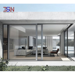 Porte coulissante et levante en alliage d'aluminium à double vitrage, design moderne, résistante au vent, pour villa, hôtel, extérieur, entrée, salon - Deslano - Product Image 1