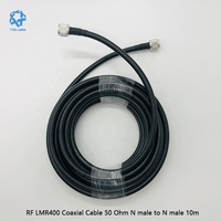 Câble de raccordement coaxial Premium LMR400, connecteur mâle N vers connecteur mâle RP-SMA, 50 ohms, faible perte, câble d'extension pour antenne de routeur WiFi 6