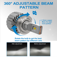 NAOEVO - Bombilla LED para Coche H7 HB3 HB4, 16800 Lúmenes, 9006 LED 9005, Luces Delanteras LED