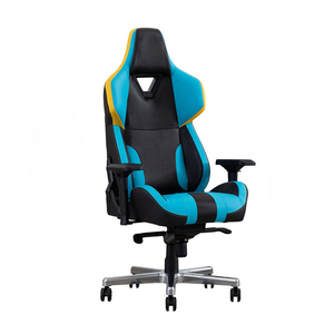 Chaise de jeu ergonomique en cuir pivotante inclinable, style racer, mobilier pour ordinateur, chaise de gamer - Product Image 4