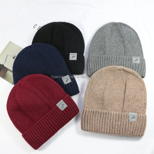 HZM-18207 New Arrival Cashmere Knit Fisherman Women Hat <strong>Wool</strong> Cotton Slouchy Mens <strong>Beanie</strong> - Product Image 4