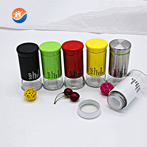 Botella de vinagre de aceite comestible de salsa de soja de vidrio de aceite de oliva recubierto de metal de alta calidad - Product Image 3