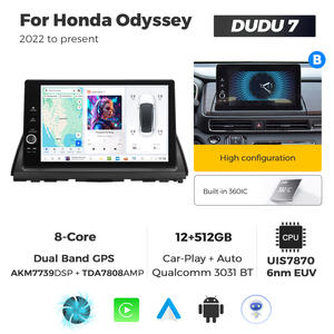 MEKEDE DUDU7 7870 Système multimédia automobile 12+512G GPS Navigation Audio Autoradio Car-play pour Honda <span class=keywords><strong>Odyssey</strong></span> 11,5 pouces 2022 à aujourd'hui - Product Image 4