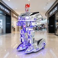 HUAQIN Nouveauté : Robot blindé pour enfants, robot ambulant commercial à batterie pour centre commercial