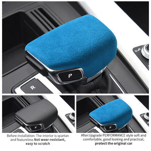 Para <span class=keywords><strong>Audi</strong></span> Sport B9 F5 FY A4 S4 A5 S5 <span class=keywords><strong>RS4</strong></span> RS5 Q5L SQ5 Q5 Q7 cubierta de perilla de cambio de marchas embellecedor HECHO DE Alcantara accesorios interiores de coche - Product Image 5