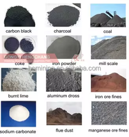 Presse à briquettes de charbon hexagonales, rondes et carrées à prix abordable à vendre