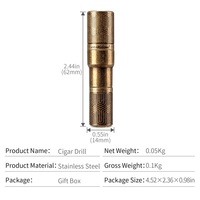 CIGARLOONG haute qualité poinçon à cigare Double lame cigare perceuse trou ouvert Cutter pour cigare accessoires outil