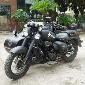 Motocicleta de Tres Ruedas Hailing HL250 de 4 Tiempos, Doble Cilindro, Refrigerada por Aire, con Sidecar, Motor de Disco, Velocidad Máxima 80 km/h - Product Image 1