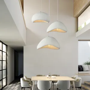 Nordic Cream Style Designer Restaurant Chandelier Hall Study <span class=keywords><strong>Dormitorio</strong></span> Lámpara colgante Personalidad creativa Wabi-Sabi Iluminación colgante - Product Image 1