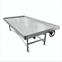 Lit hydroponique mobile en plastique, support de culture vertical pour serres agricoles