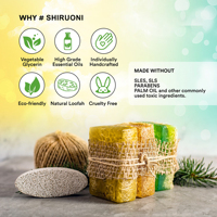 Échantillon gratuit Soins du corps Nourrissant Hydratant Loofah Savon de bain blanchissant au lait d'ânesse