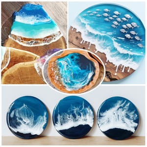 Pigmento de Resina Epoxi Azul Marino, Pigmento Líquido de Alta Concentración para Arte, Ideal para Crear Ondas, Células y Manualidades Oceánicas Únicas - Product Image 4