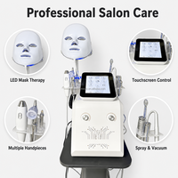 Analyseur de peau AI portable 11 en 1 Hydro Beauty, appareil de soin du visage pour usage domestique, peeling, spa, soin du visage, salon, dermabrasion à bulles