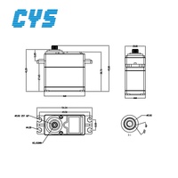 CYS CYS-BLS5510 Servo Digital 5kg.cm untuk Mobil RC, Pesawat, Helikopter, Robot