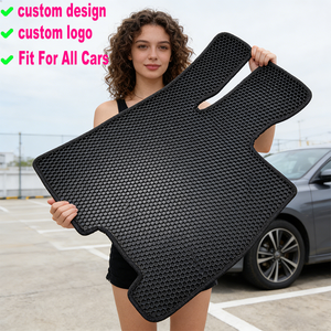 Tapis de sol de voiture en PVC TPE sur mesure avec logo personnalisé, résistant aux intempéries, inodore, imperméable, <span class=keywords><strong>4</strong></span> ou 5 pièces, pour toutes les voitures - Product Image 1