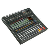 Console de mixage audio professionnelle BK-8F 8 canaux avec 99 effets DSP et égaliseur 7 bandes pour studio d'enregistrement et scène