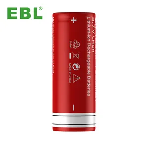 EBL 18500 1600mAh Li ion 3.7V piller lityum iyon şarj edilebilir pil paketi