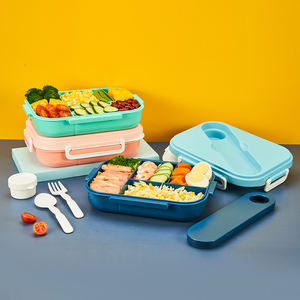 Kinderlunchbox Met 5 Compartimenten Lekvrije Bpa-Vrije Plastic Opslagcontainers Met Een Capaciteit Van 1,4l Voor Schoolgebruik - Product Image 4