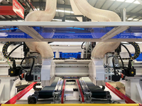 Scie à découper automatique à quatre côtés pour portes en bois HONDABENK H3-MJ-T à haute efficacité avec moteur, composant principal de la machine à scier