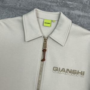 Chaqueta de diseñador con logotipo personalizado de alta calidad, fabricantes de chaquetas con solapa gruesa y cremallera, chaqueta de invierno estampada estilo streetwear para hombre - Product Image 4