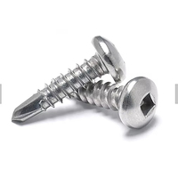 Top Grade Drill Tail Screw Bolt Fastener Stainless Steel Blue White Zinc Pan Head Outdoor Metal Roof Construction