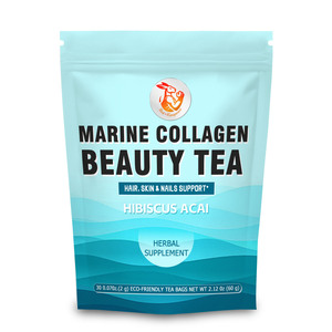 Té de Colágeno Marino con Ácido Hialurónico, Biotina, Sílice de Bambú y Aloe para Hidratación de la Piel, Fortalecimiento del Cabello y Resiliencia de las Uñas - Product Image 1