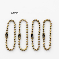 12cm cuivre métal boule chaînes cuivre couleur boule Hain clé boucle rétractable bricolage artisanat cordon étiquette connecteurs