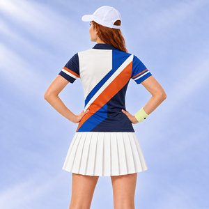 Camiseta de Golf Personalizada para Mujer, Cuello Alto, Transpirable, de Secado Rápido, Corte Ajustado, para Tenis y Pickleball - Product Image 2