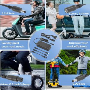 42V 2A xe điện sạc cho Xiaomi M365 Pro, Pro 2, 1S, swagtron, jetson, dao cạo râu, segway Ninebot ES1 es2 ES4 Ebike - Product Image 5