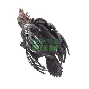 Mainan Model koleksi satwa liar PVC Premium detail <span class=keywords><strong>Quill</strong></span> seperti hidup Pose pertahanan gambar landak sangat realistis - Product Image 5