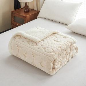 Queen/<strong>King</strong> <strong>Size</strong> Four Seasons Comfortable Nap Knitted <strong>Throw</strong> Blanket Warm Taffeta Thick Solid Anti-Pilling Eco-Friendly Modern - Product Image 5