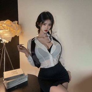 Jupe crayon taille haute en satin moulante Lemon Story pour femme, style sexy, uniforme de bureau 8005 - Product Image 3