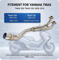 Système d'échappement complet de course modifié de qualité européenne pour moto V8, compatible JOG V8, DIO, BWS, ZX, DIO90, RR, DIO 26AA, ZX 26AA