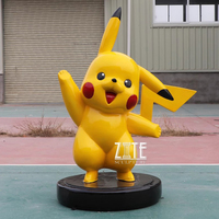 Statue de Pikachu en fibre de verre grandeur nature Sculpture de Pokemon en résine