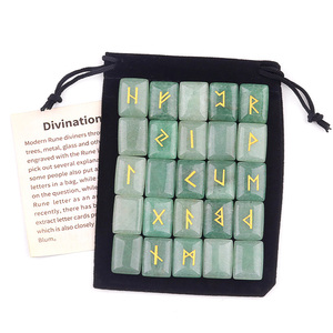 Hot Sales Natural Amethyst Runestone <strong>Witch</strong> Rune Healing Stones <strong>Alphabet</strong> Runic Divination Set for Meditation Decoration - Product Image 4