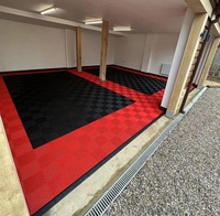 Beste Qualität PVC Kunststoff Auto wasch bodenfliesen New Style Market Car Garage Interlocking Bodenfliesen für Villa Click