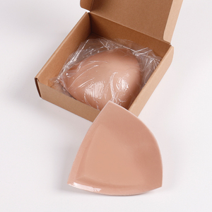 Hai mặt dính Push-Up Pads chèn vú tam giá<span class=keywords><strong>c</strong></span> miếng đệm dính sâu V đường viền <span class=keywords><strong>c</strong></span>ổ áo <span class=keywords><strong>c</strong></span>ó thể giặt liền mạch Enhancer cho phụ nữ - Product Image 1