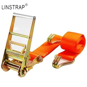 Liniu Tùy Chỉnh Logo 4-Inch Hàng Đôi Móc 10 Tấn Nhôm Xử Lý Ratchet Tie Xuống Dây Đeo Hàng Hóa Polyester Lashing Vành Đai - Product Image 1