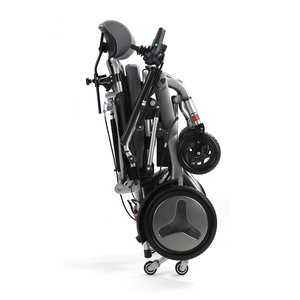 Silla de ruedas eléctrica con respaldo alto para discapacitados, suministros médicos plegables portátiles chinos, de energía, de respaldo alto - Product Image 1