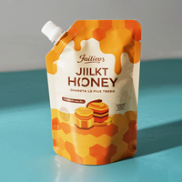 Sachets de beurre d'arachide personnalisés purée de fruits confiture sac presser sauce soja chili recharge de pâte de tomate bec verseur emballage de beurre d'arachide