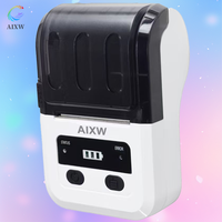 Imprimante thermique portable AIXW pour étiquettes, codes-barres, codes QR, design compact, pour stock disponible, garantie 2 ans