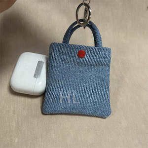 New <b>mini</b> denim bag, Bluetooth earphone bag, spring minimalist keychain <b>lipstick</b> bag, <b>mini</b> handbag. - Product Image 1