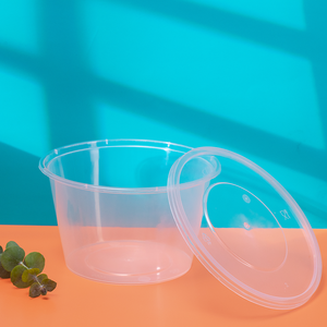 Kostenlose BPA-freie runde Kunststoff-Deli-Behälter, Kunststoff-Deli-Behälter, Einweg-Lebensmittelschale - Product Image 3