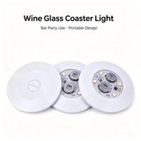 Lampes LED pour bouteilles, sous-verres lumineux, autocollants lumineux pour tasses, lumières pour bar, KTV, mariage, fête, verres à cocktail, décoration de vases