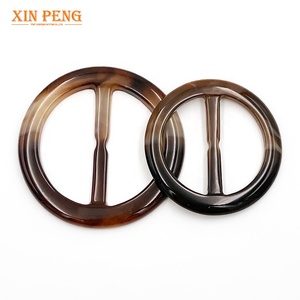 Personalizado diseño redondo rectangular de resina de plástico abrigo hebilla abrigo - Product Image 3