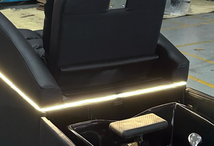 Sillón de Lavado Eléctrico Comercial para Salón, Reclinable/Sentado, con Lavabo Oculto de un Clic, Reposapiés Extraíble, Compatibilidad Global, Negro - Product Image 4