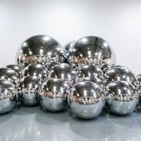 Boule miroir gonflable géante dorée brillante pour la décoration de scène d'événements