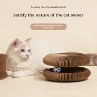 Planche à gratter moderne et créative pour chat, jouet en papier ondulé pour le soulagement du stress, fournitures pour animaux de compagnie, vente en gros