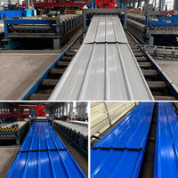 Korrosionsbeständige Vorbeschichtete Wellblech-Dachplatten RAL 5012 Blau Stahldachziegel für Fabrik-Werkstatt-Gebäude