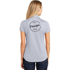 T-shirt de <span class=keywords><strong>golf</strong></span> OEM personnalisé en gros pour femme, col en V, décontracté, à manches courtes, en jersey tricoté respirant, couleur unie, polyester et élasthanne - Product Image 5